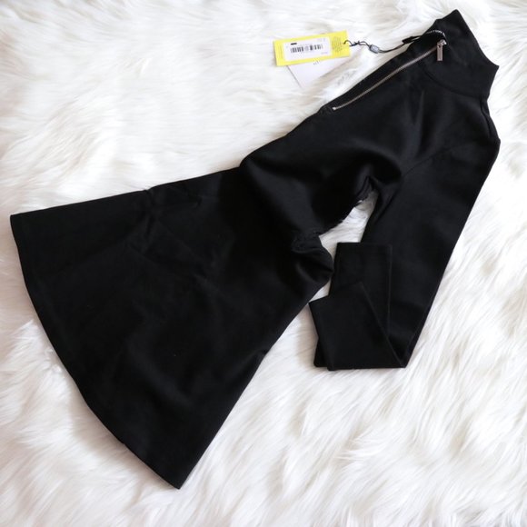 Karen Millen Black Long Sleeve Skater Dress Size 2 - Picture 8 of 8